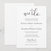 Rebecca Christelijk kruis & hart We wedden Kaart (Voorkant / Achterkant)