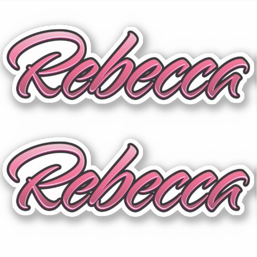 Rebecca faded rose Autocollants Set autocollants (Devant)