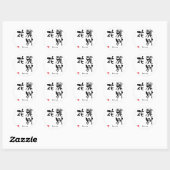 Rebecca Kanji Ronde Sticker (Vel)