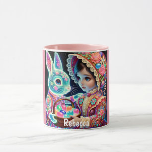 REBECCA ~ Meisje Eieren Bunny ~ Mok