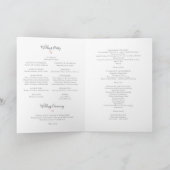 Rebecca Pleine Masse Pliée Programme de Mariage Ca (Intérieur)