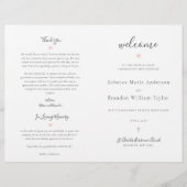 Rebecca Programme de Cérémonie de Messe des Mariag (Devant)