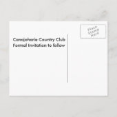 Rebecca Save Date Aankondigingskaart (Achterkant)