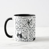Rebecca's Cool Cats Cute Funny Cat CUSTOM Mok (Links)