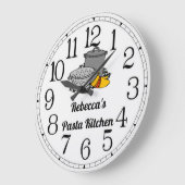 Rebecca's Pasta Kitchen Large Clock Grote Klok (Hoek)