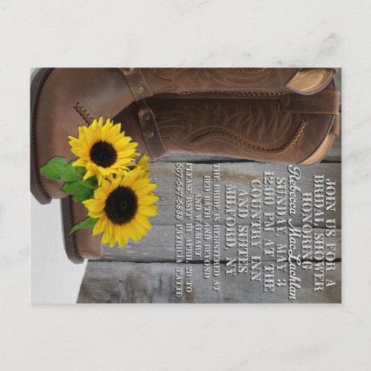 RebeccaShower Briefkaart (Voorkant)