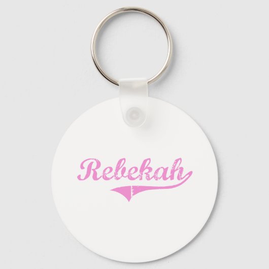 Rebekah Classic Style Name Sleutelhanger (Voorkant)