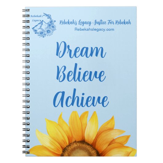 Rebekah’s Legacy Dream • Believe • Achieve Journal (Devant)