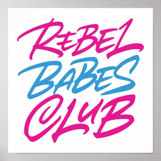 Rebel Babes Club Poster (Voorkant)