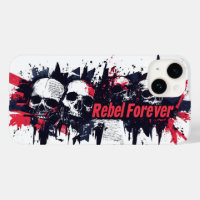 "Rebel Forever" - Edgy Skull Grafisch Ontwerp