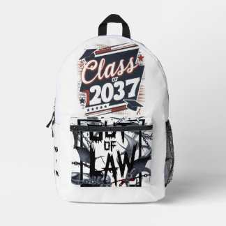 Rebel Future: De 'Out of Law x Klasse van 2037 Bedrukte Rugzak
