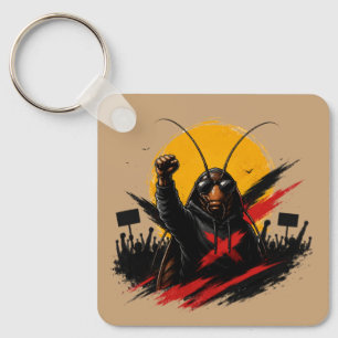 Rebel Kakkerlak Grafische Sleutelhanger