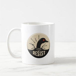 Rebel Loon Kopduik – Weerstandsbadge Koffiemok