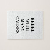 Rebel met veel oorzaken legpuzzel (Horizontaal)