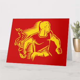 Rebel, molotovcocktail, rellen, communistische sti kaart