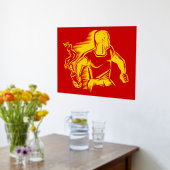 Rebel, Molotovcocktail, Relletjes, Communisme Stij Folie Afdrukken (Laag (Keuken))