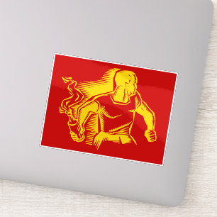 Rebel, Molotovcocktail, Relletjes, Communisme Stij Sticker