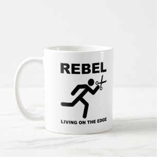 Rebel on the Edge Funny Mug
