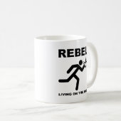 Rebel op de Rand Fun Mok (Voorkant rechts)