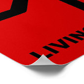 Rebel op het Edge Funny-Poster Poster (Hoek)