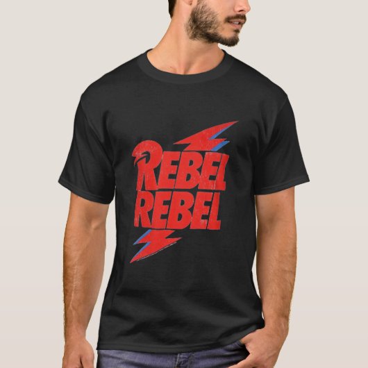 Rebel Rebel Bowie Premium T-shirt (Voorkant)