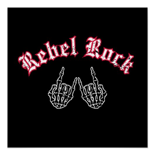Rebel Rock Perfect Poster (Voorkant)