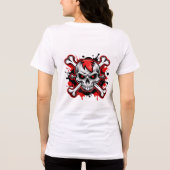 Rebel Skull Rock & Roll Band Logo T-shirt (Achterkant)