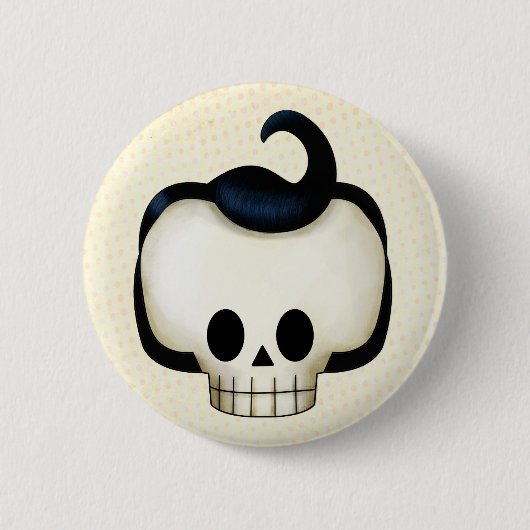 Rebel Skull Ronde Button 5,7 Cm (Voorkant)