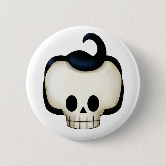 Rebel Skull Ronde Button 5,7 Cm (Voorkant)