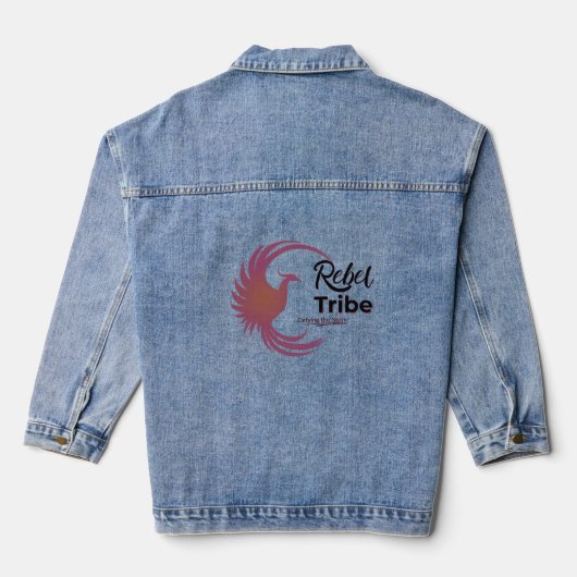 Rebel Tribe Denim Jacket – Phoenix Logo (Achterkant)