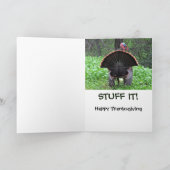 Rebel Turkije Thanksgiving Kaart (Binnen)