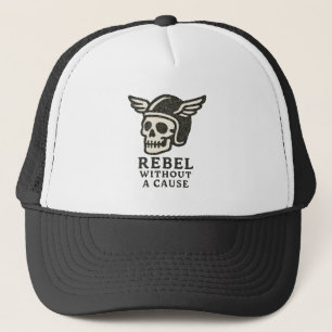 Rebel zonder oorzaak schedel trucker pet