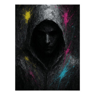 Rebelle silencieuse - Poster puissant à capuchon f