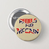 Rebellen voor McCain-Button Ronde Button 5,7 Cm (Voorkant /achterkant)