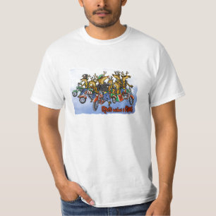 Rebellen zonder Cartoon voor rendiervakantie met C T-shirt