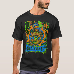 Rebellie Is De Sleutel T-shirt Punk Rock Streetwea