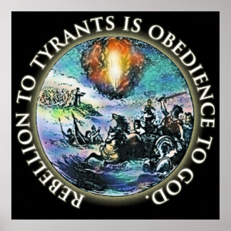 Rebellie voor tiranten is overmacht aan God-Poster Poster