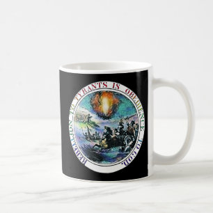 Rebellie voor Tyrants Ben Franklin Great Seal Koffiemok