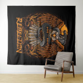 Rebellion Bald Eagle, Snake en Skulls Wandkleed (In Situ (horizontaal))