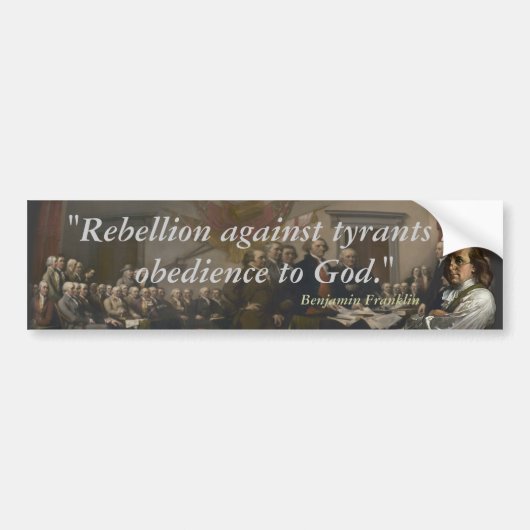 Rebellion Bumpersticker (Voorkant)