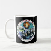 Rebellion to Tyrants Ben Franklin Great Seal Koffiemok (Links)