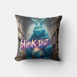 Rebellious Rest: Bigfoot Bunny - Blink 182 Inspire Kussen