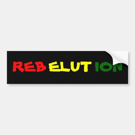 REBELUTION BUMPERSTICKER (Voorkant)