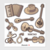 Rebetiko iconen Sticker Set (Vel)