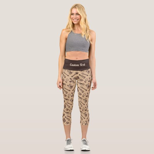 Rebetiko Motif Capri Leggings (Recto)
