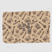 Rebetiko Patroon Golf Handdoek (Horizontaal)