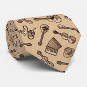 Rebetiko Pattern Stropdas (Opgerold)