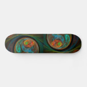 Rebirth Blue Abstract Art skateboard (Horz)