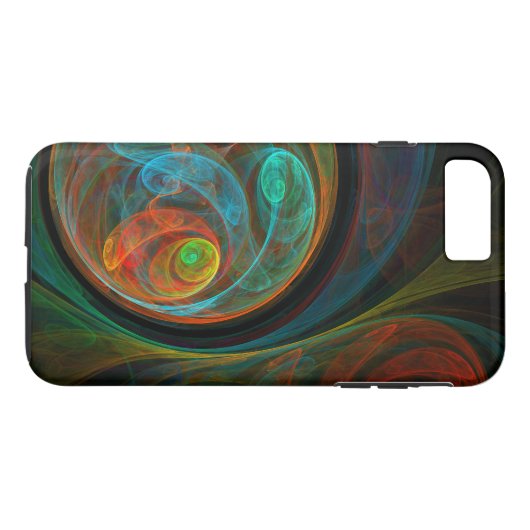 Rebirth Blue Abstracte kunst moeilijk Case-Mate iPhone Case (Achterkant (Horizontaal))