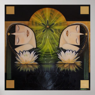REBIRTH_ schilderij van Adela Stefanov Poster